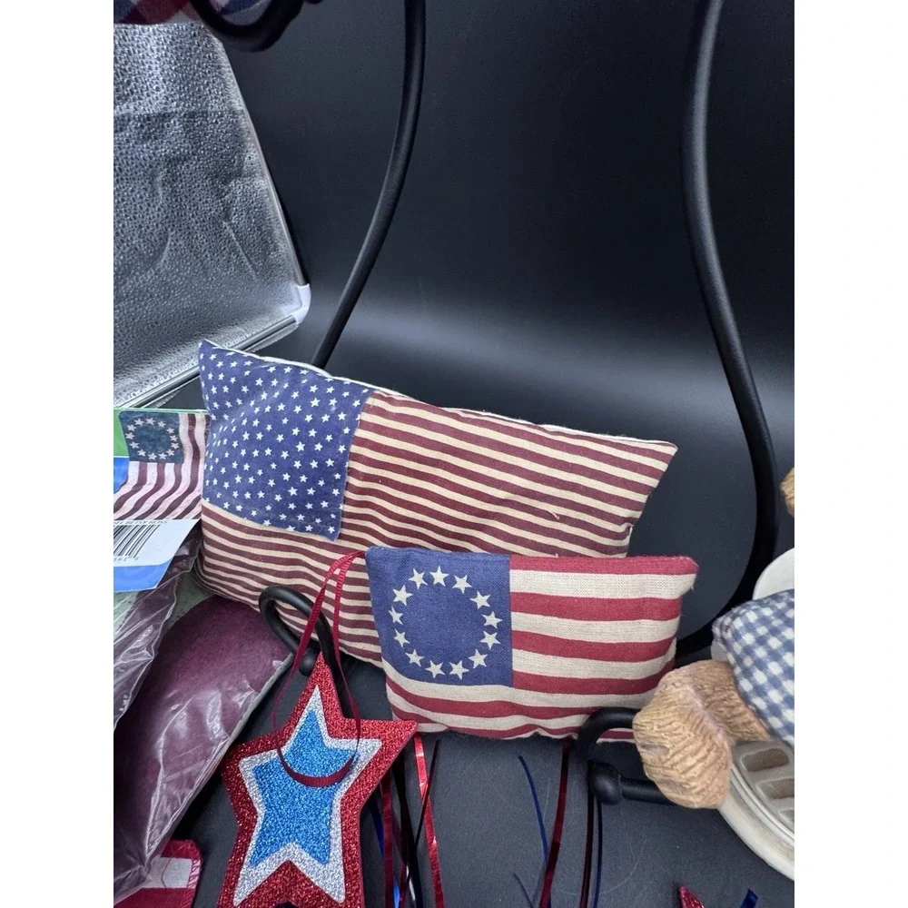 4th Of July Bundle Russ Patriotic Bear Blinking Hat Red White Blue USA Freedom